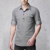 Grey Slim Fit Casual Shirt